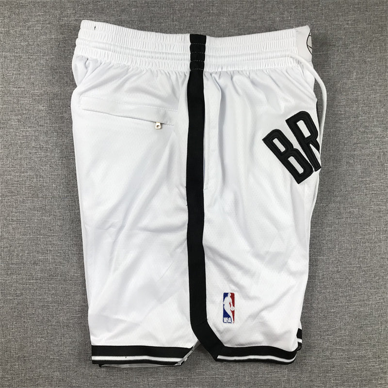 Brooklyn Nets Authentic Just ☆ Don White, Black NBA Shorts