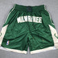 Milwuakee Bucks Authentic Just ☆ Don Forrest Green, White NBA Shorts