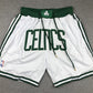 Boston Celtics Authentic Just ☆ Don White, Irish Green NBA Shorts