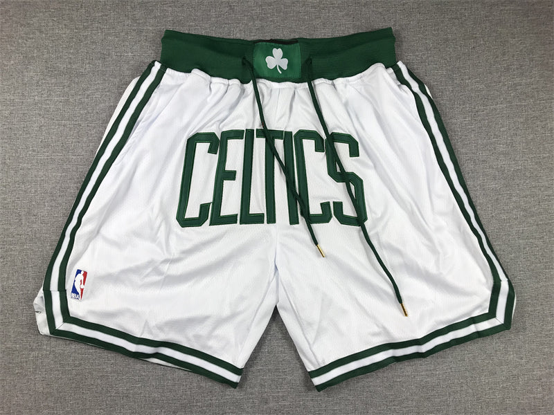 Boston Celtics Authentic Just ☆ Don White, Irish Green NBA Shorts