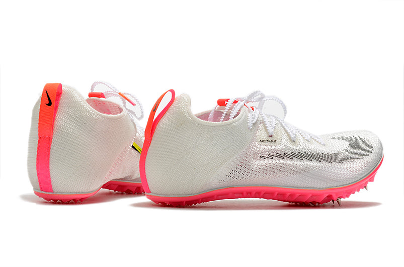 White w/ Baby Pink Spikeplate ZoomX Dragonfly - Track Spikes (Low-Needle)