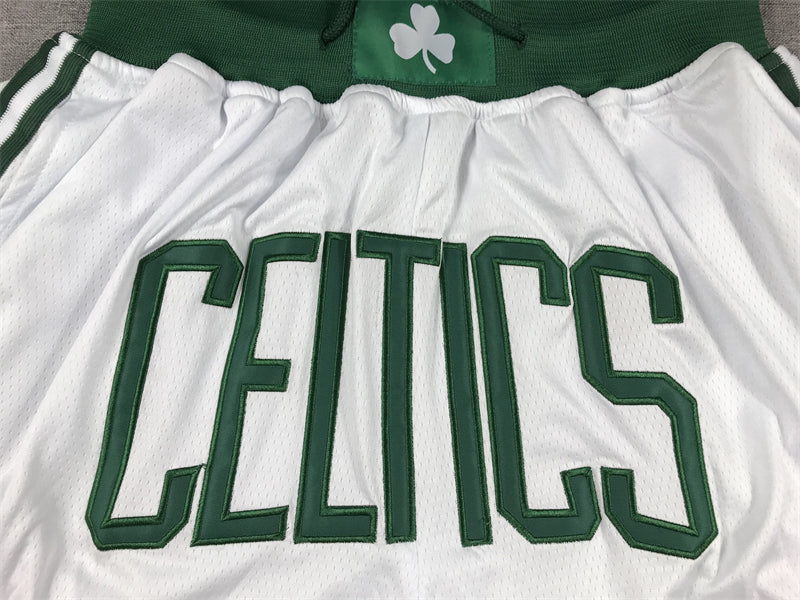 Boston Celtics Authentic Just ☆ Don White, Irish Green NBA Shorts