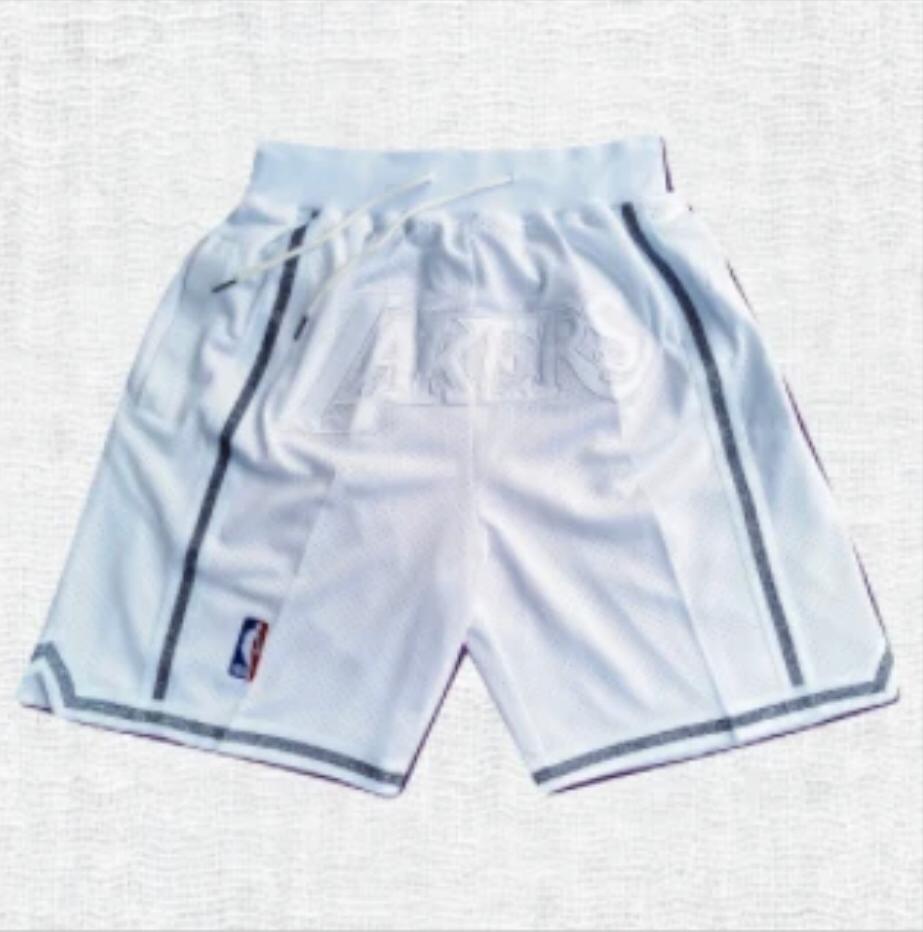 LA Lakers Authentic Just ☆ Don OG Triple White NBA Shorts [City Edition]