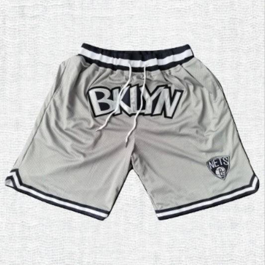 Brooklyn Nets Authentic Just ☆ Don Grey NBA Shorts [City Edition]