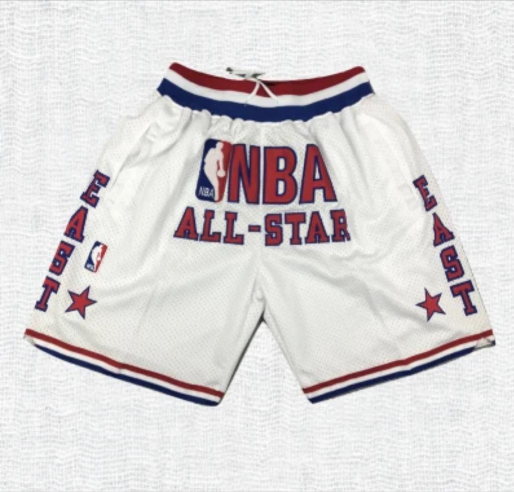 All-Star East Authentic Just ☆ Don  White NBA Shorts [Retro Inspired]