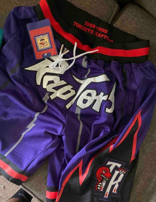 Toronto Raptors Authentic Just ☆ Don Purple NBA Shorts [Retro Inspired]