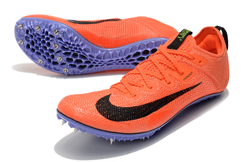 Orange w/ Purple Spikeplate ZoomX Dragonfly - Track Spikes (Low-Needle)