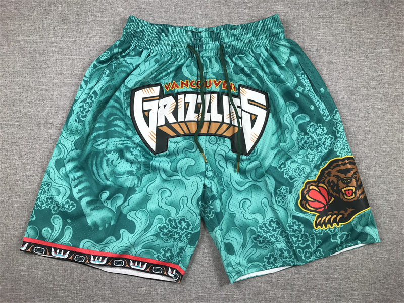 Memphis Grizzlies Authentic Just ☆ Don Teal, Logo NBA Shorts [Exquisite Edition]