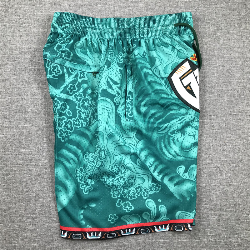 Memphis Grizzlies Authentic Just ☆ Don Teal, Logo NBA Shorts [Exquisite Edition]