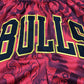 Chicago Bulls Authentic Just ☆ Don Crimson, Black & Gold NBA Shorts [Exquisite Edition]