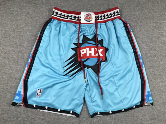 Phoenix Suns Authentic Just ☆ Don Coral Blue NBA Shorts [Statement Edition]