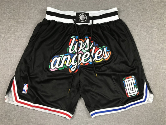 LA Clippers Authentic Just ☆ Don Black, Cathedral Font NBA Shorts [City Edition]