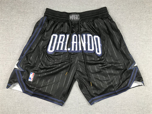 Orlando Magic Authentic Just ☆ Don White, Black Blue & White NBA Shorts [City Edition]