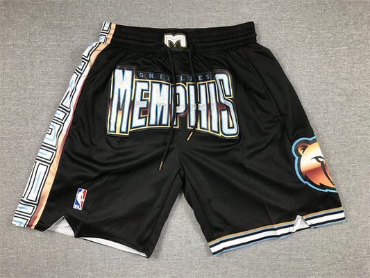 Memphis Grizzlies Authentic Just ☆ Don Black NBA Shorts [City Edition]