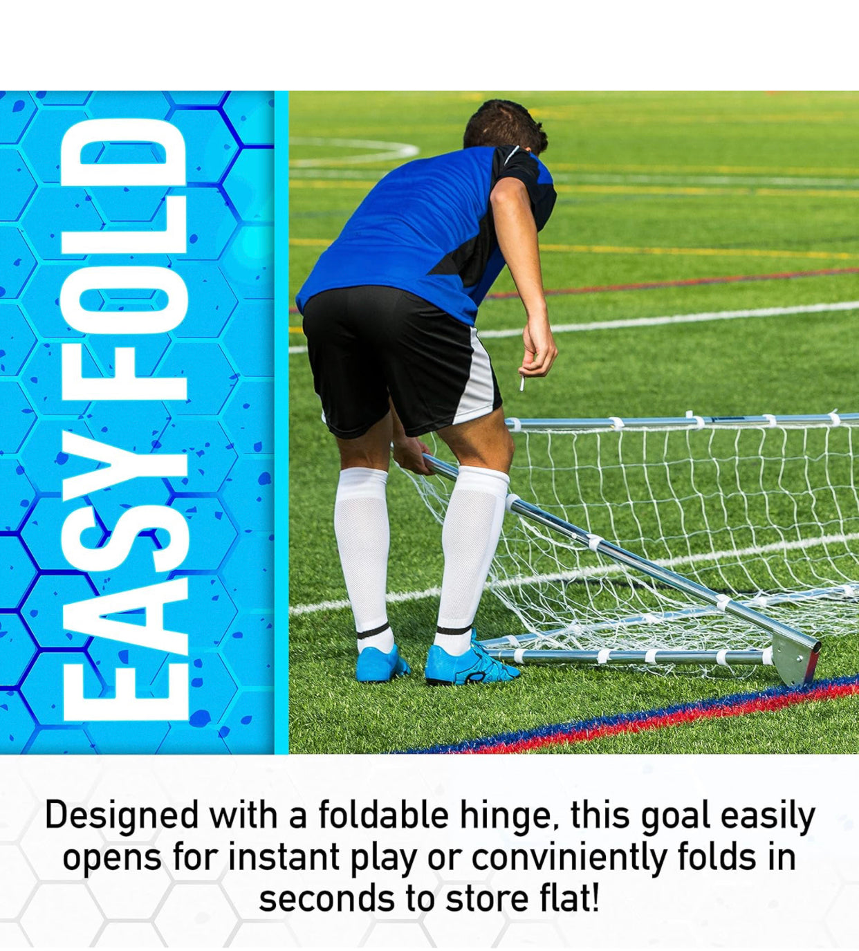 Waist High Foldable 6' x 4' Portable Mini Goal