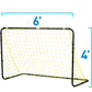 Waist High Foldable 6' x 4' Portable Mini Goal