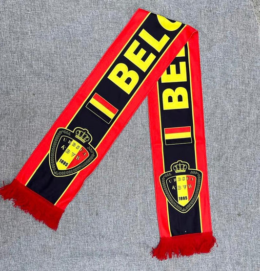 Belgium International - Machine Woven Fabric Winter Team Scarf