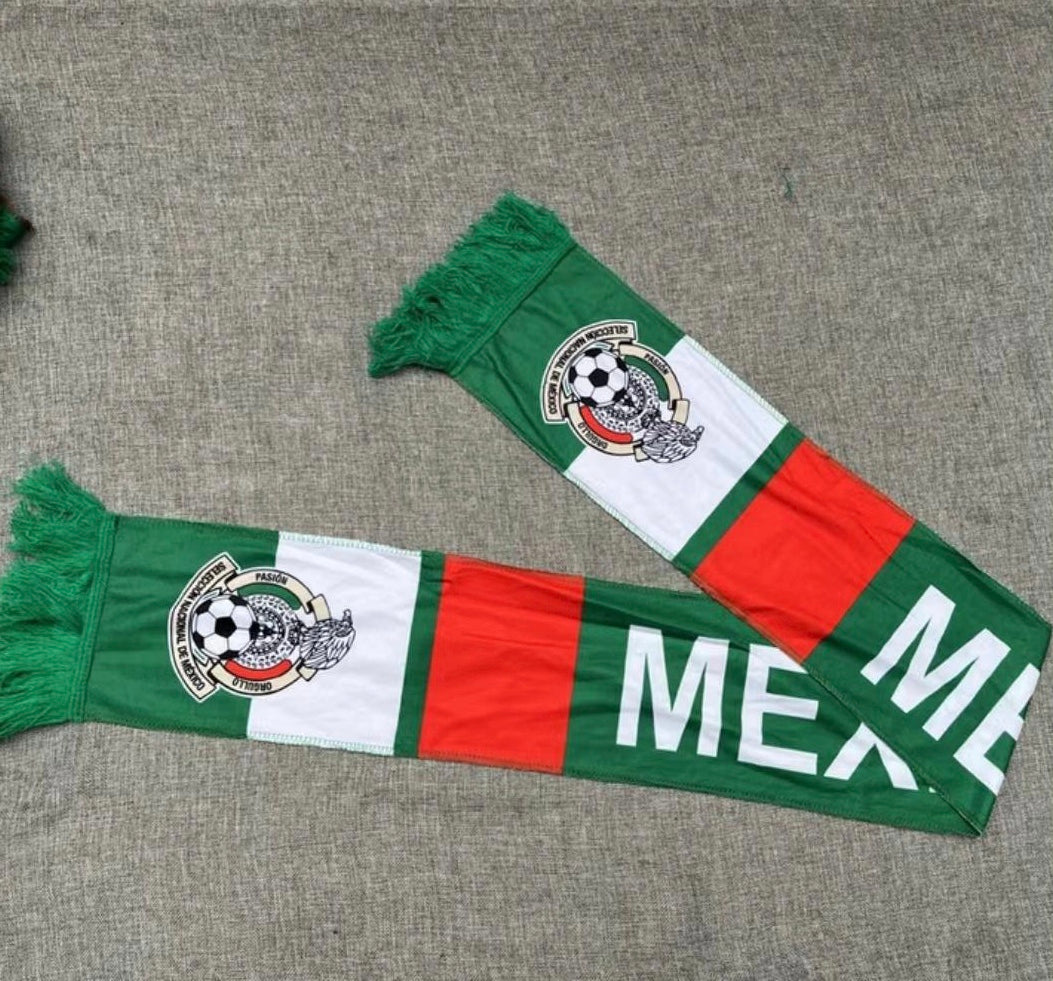 Mexico International - Machine Woven Fabric Winter Team Scarf