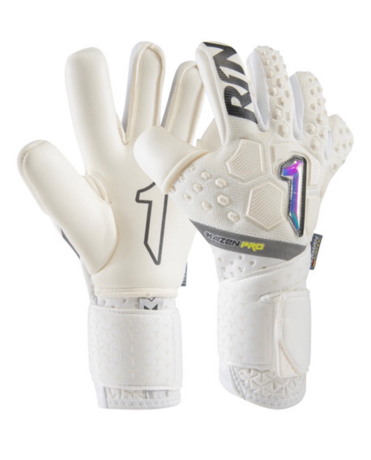 Pearl White RNT (NXTGEN) High Performance - Studded - Pro-Level GK Gloves (Mid-Arm)