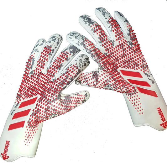 White, Red Adidas Predator Edge High Performance Pro-Level GK Gloves