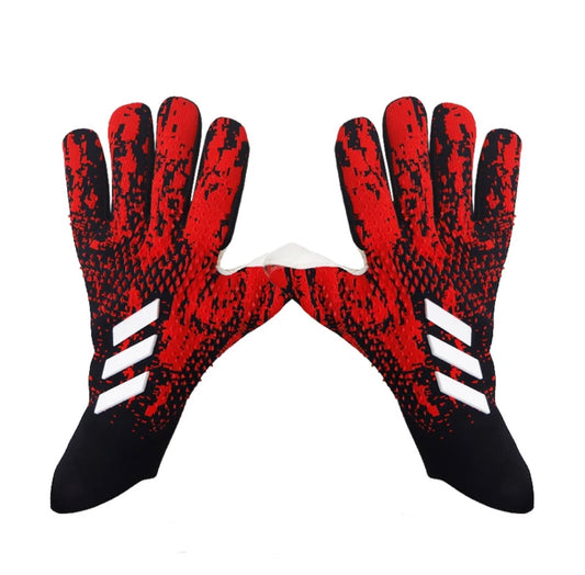 Red, Black Adidas Predator Edge High Performance Pro-Level GK Gloves (Mid-Arm)