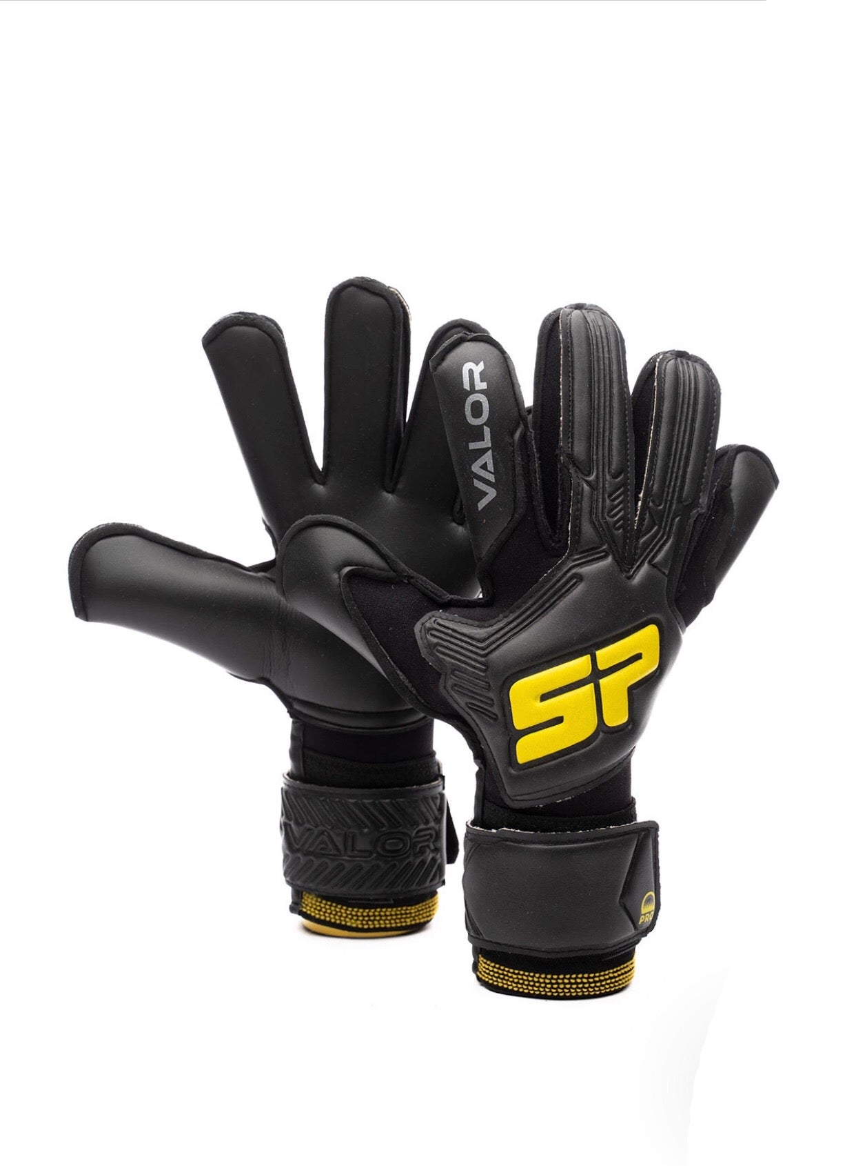 SP Valor Black - High Performance Pro-Level GK Gloves (Wrist)