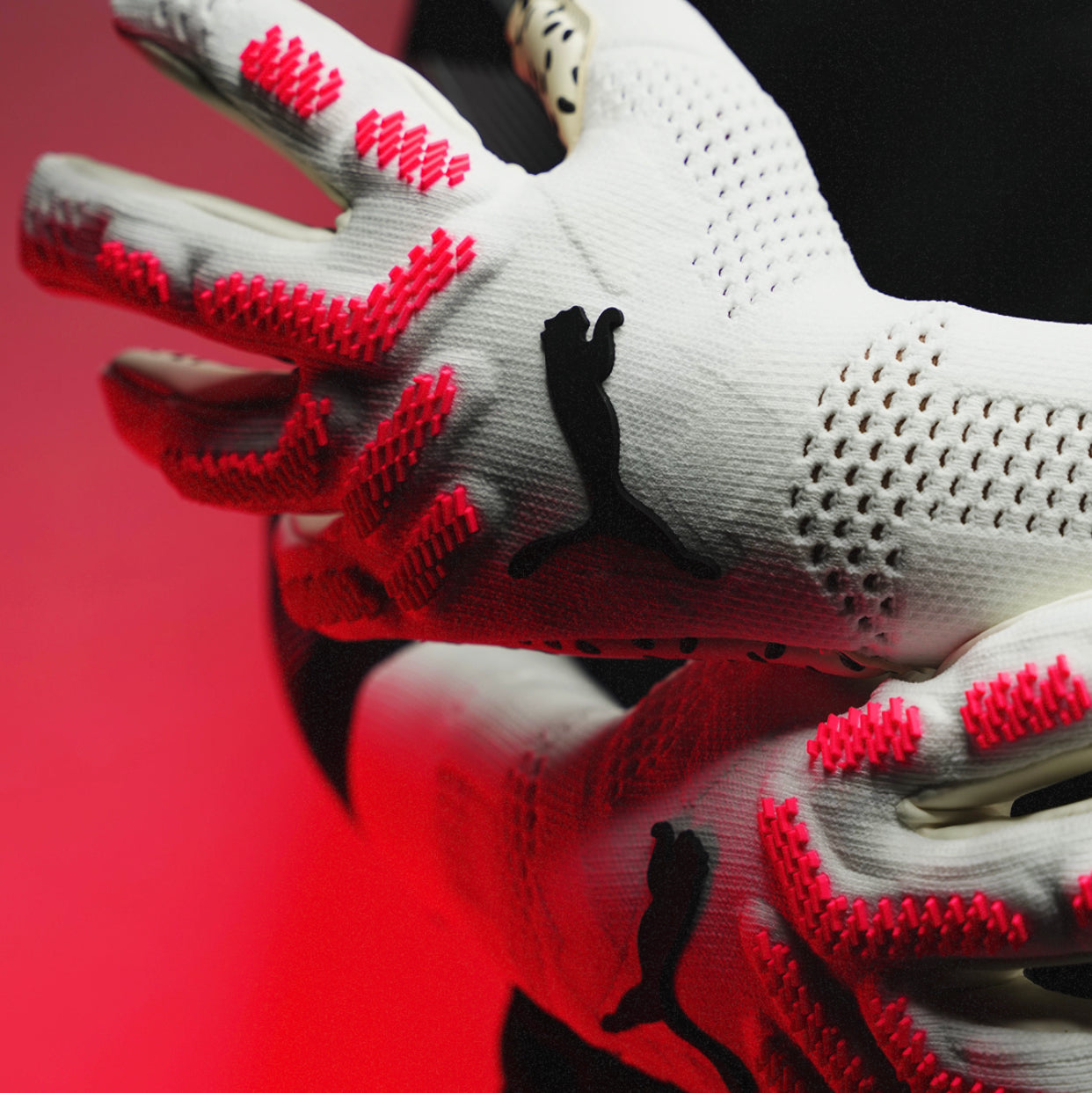 White, Pink Puma FUTURE Z 1.4 Breathable High Performance Pro-Level GK Gloves (Mid-Arm)