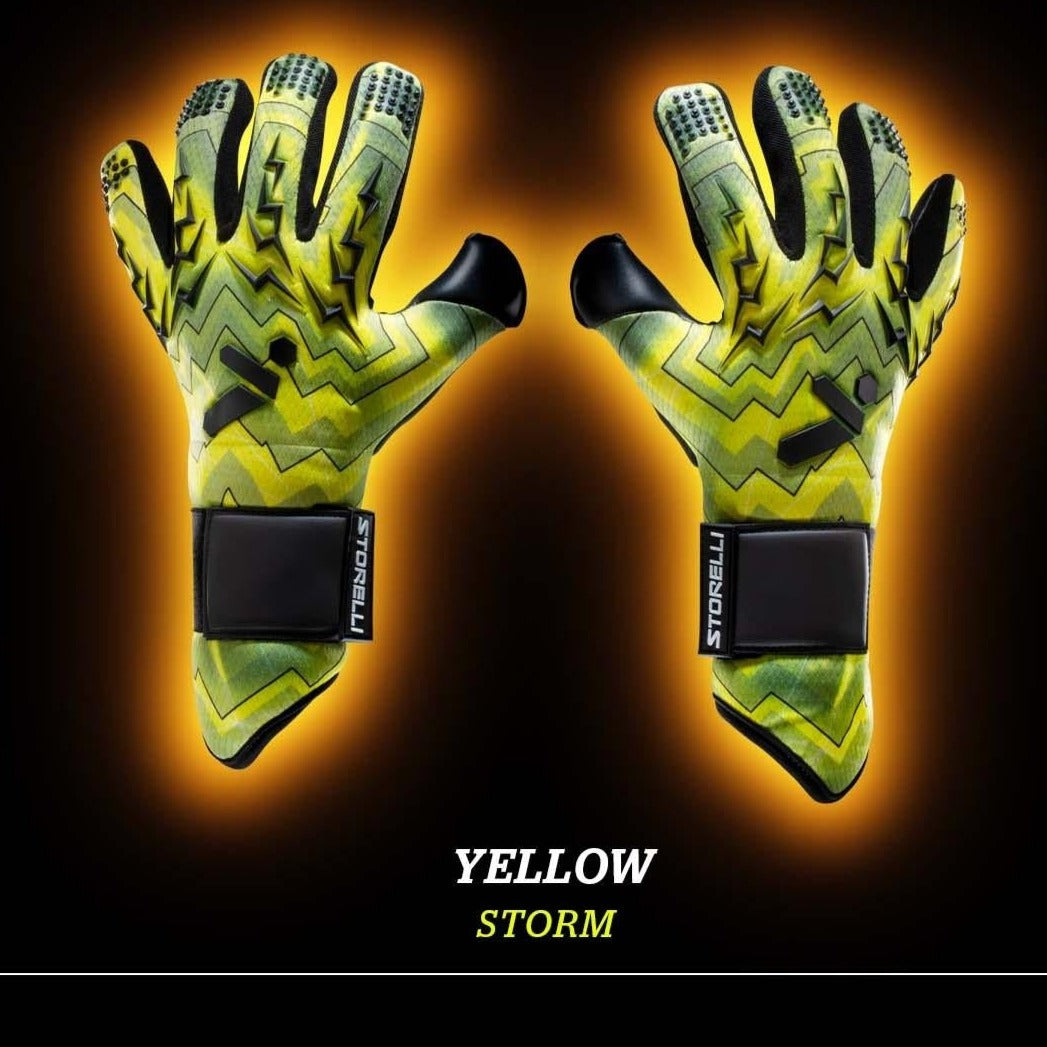 Yellow Storm - Storelli High Performance Pro-Level GK Gloves