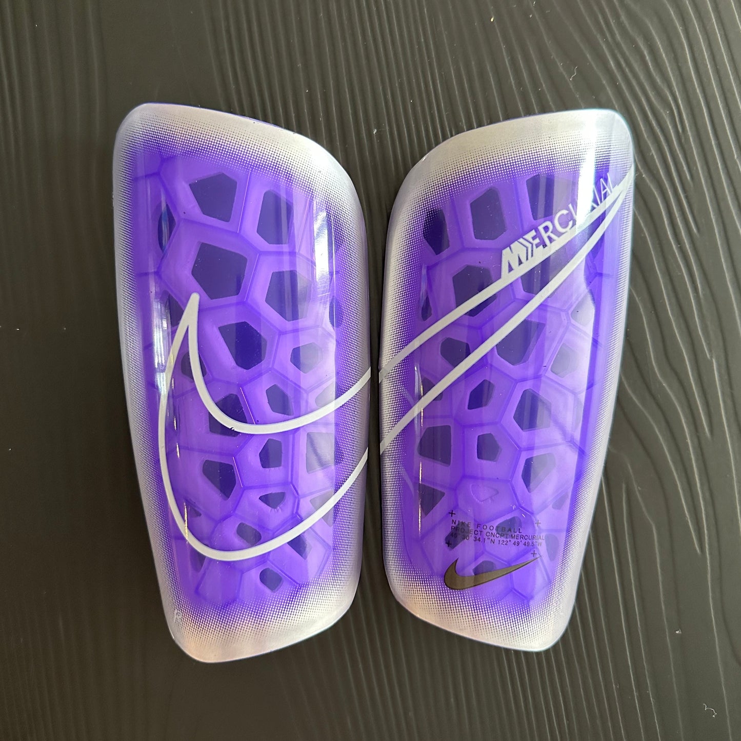 Purple Translucent Nike Mercurial Ceramic (Pro-Level) Foam Interior Shin Guards