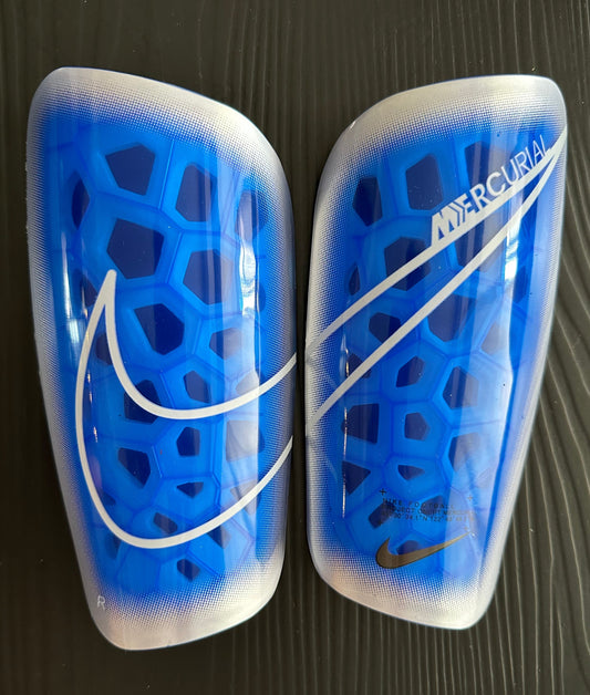 Blue Translucent Nike Mercurial Ceramic (Pro-Level) Foam Interior Shin Guards