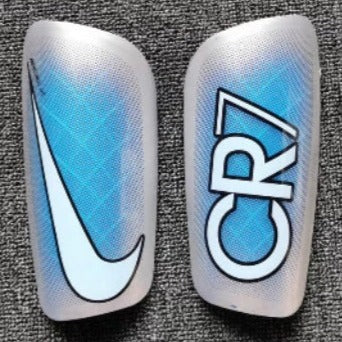Translucent Matte Blue, Silver (Retro) - Nike Mercurial CR7 Ceramic (Pro-Level) Foam Interior Shin Guards