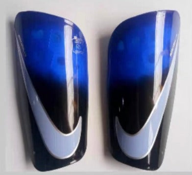 Blue, Black Gradient, White Streak - Nike Mercurial Ceramic (Pro-Level) Foam Interior Shin Guards