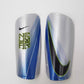 Silver, Blue Neymar JR - Nike Mercurial Ceramic (Pro-Level) Foam Interior Shin Guards