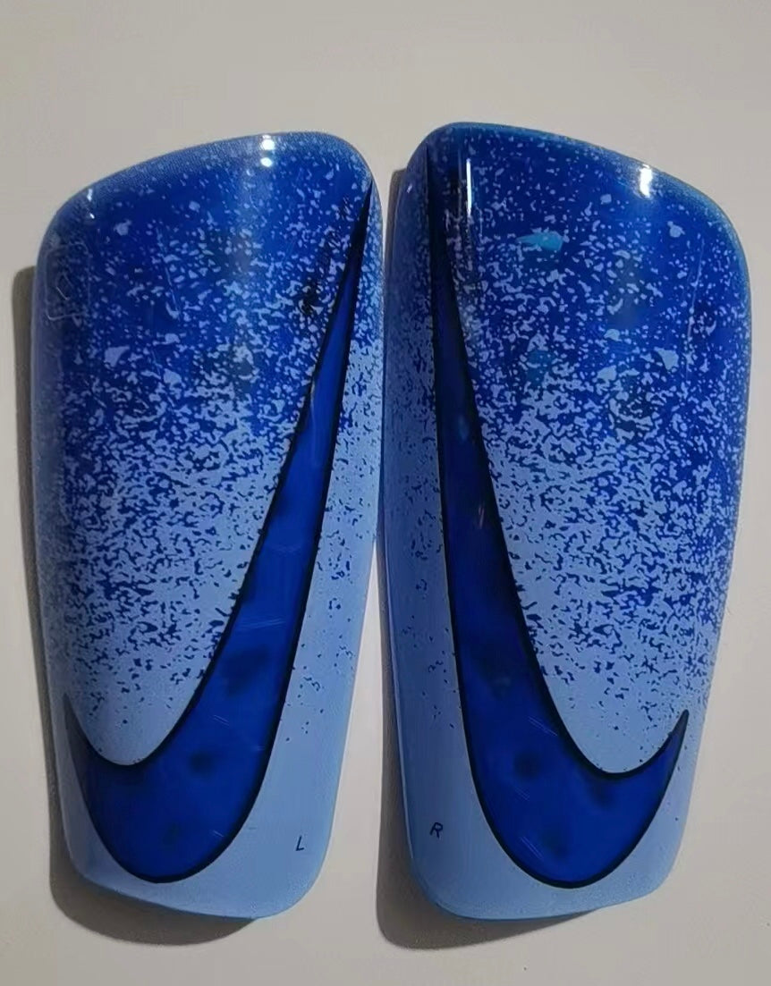 Blue, Grey Gradient - Nike Mercurial Ceramic (Pro-Level) Foam Interior Shin Guards