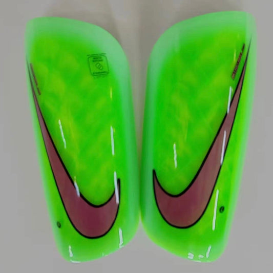 Green, Red Check Nike Mercurial Ceramic (Pro-Level) Foam Interior Shin Guards