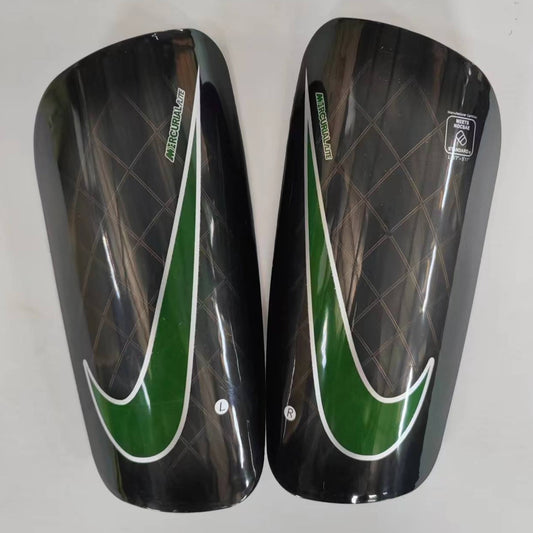 Black, Green Check Smart-lock Nike Mercurial (Pro-Level) Foam Interior Shin Guards