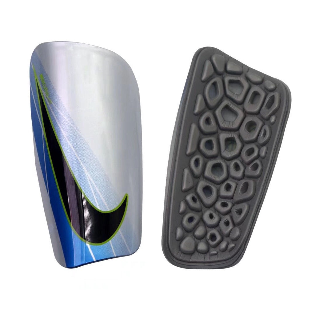 Silver, Blue Neymar JR - Nike Mercurial Ceramic (Pro-Level) Foam Interior Shin Guards