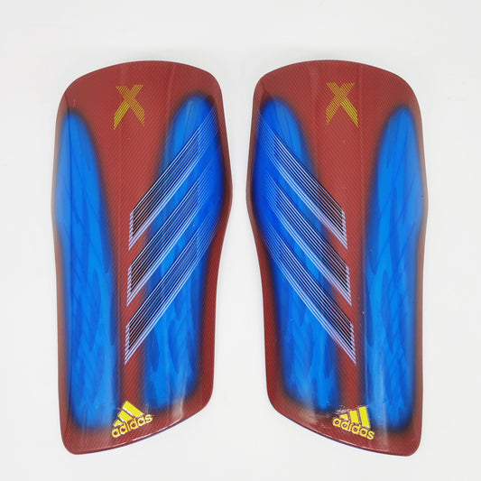 Blue, Red & Gold - Adidas X Series Breathable (Pro-Level) Foam Interior Shin Guards