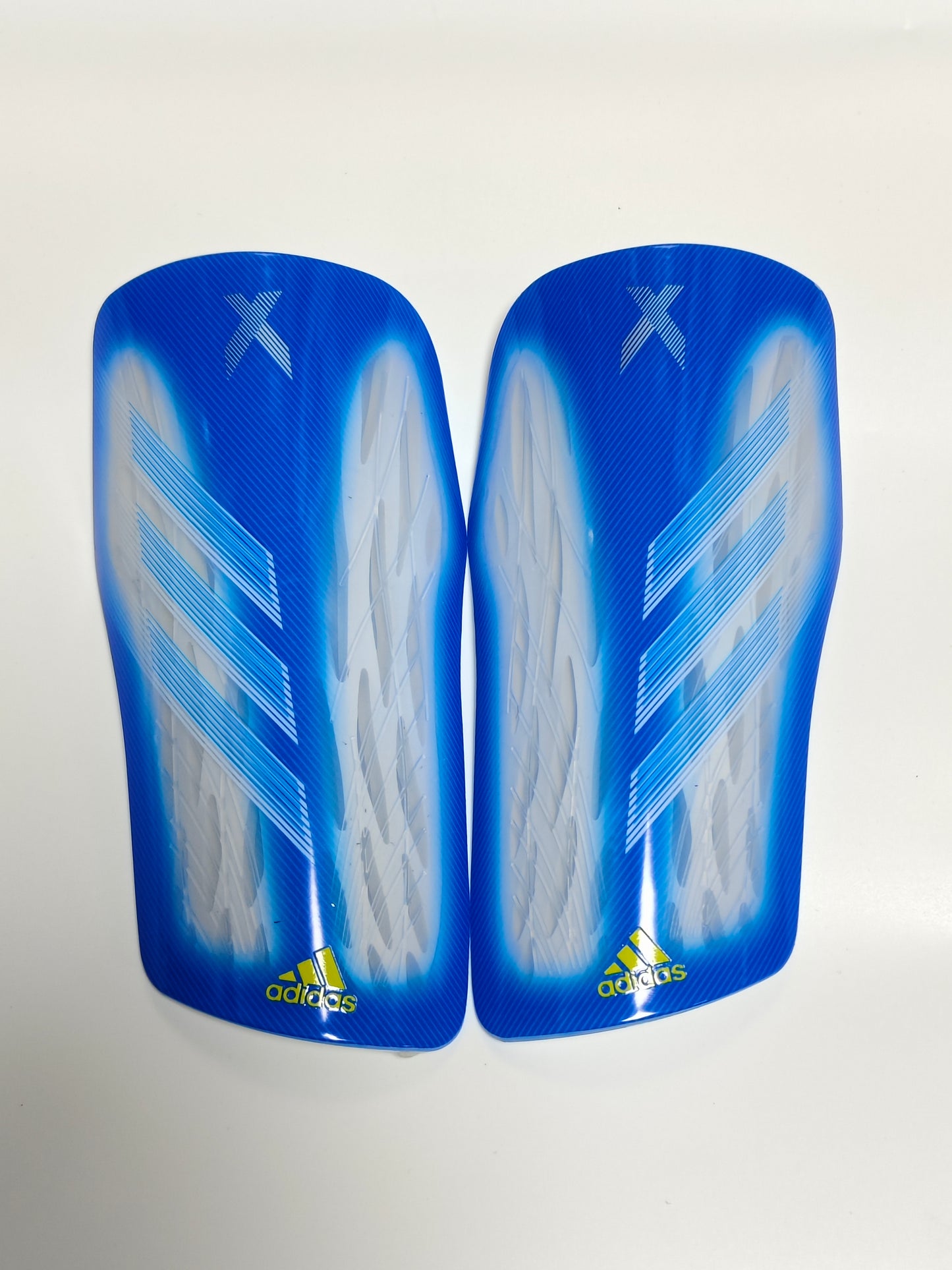 Translucent, Blue - Adidas X Series Breathable (Pro-Level) Foam Interior Shin Guards