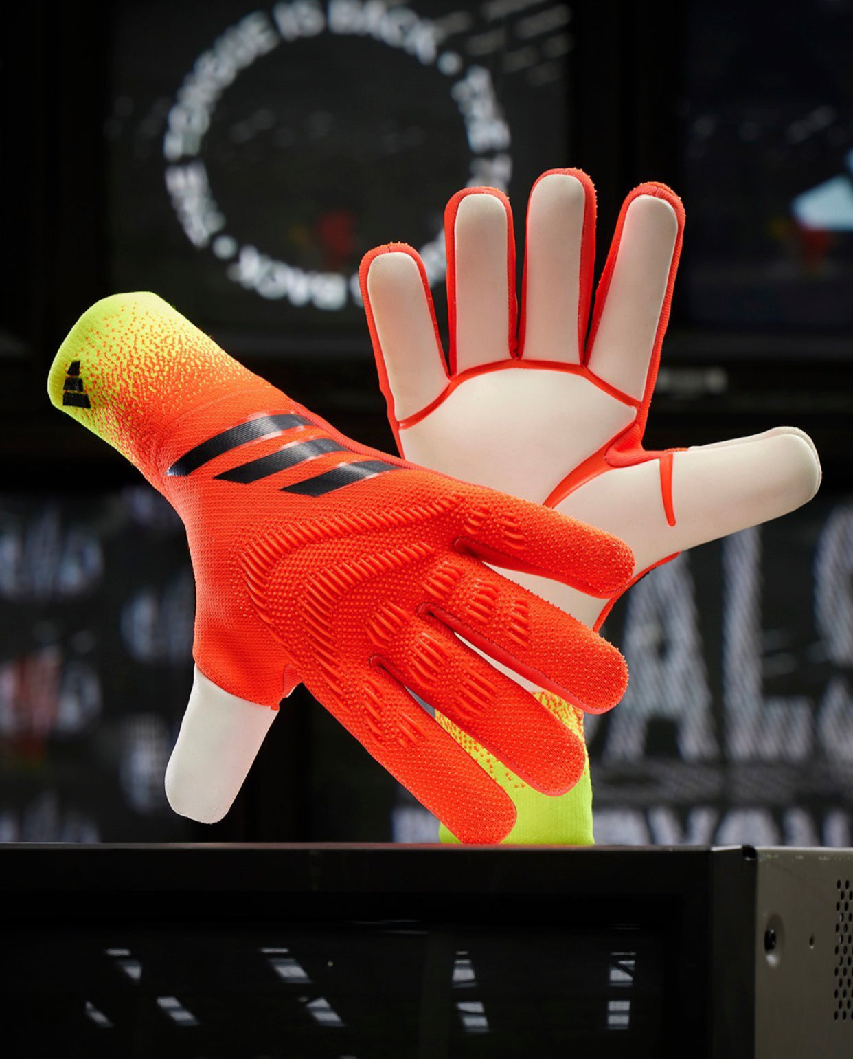 Orange Adidas Predstrike High Performance Pro-Level GK Gloves