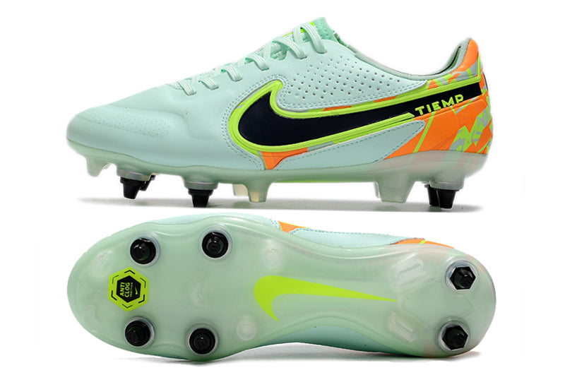 Tiempo Legend IX Elite SG-Pro - Cuero blanco, Naranja