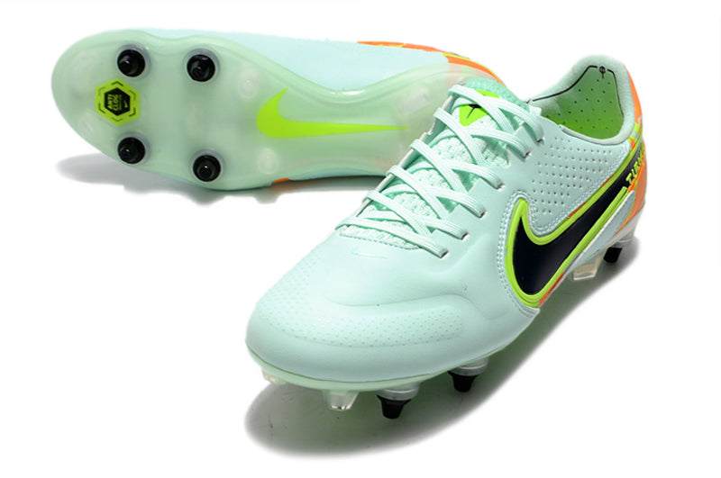 Tiempo Legend IX Elite SG-Pro - Cuero blanco, Naranja