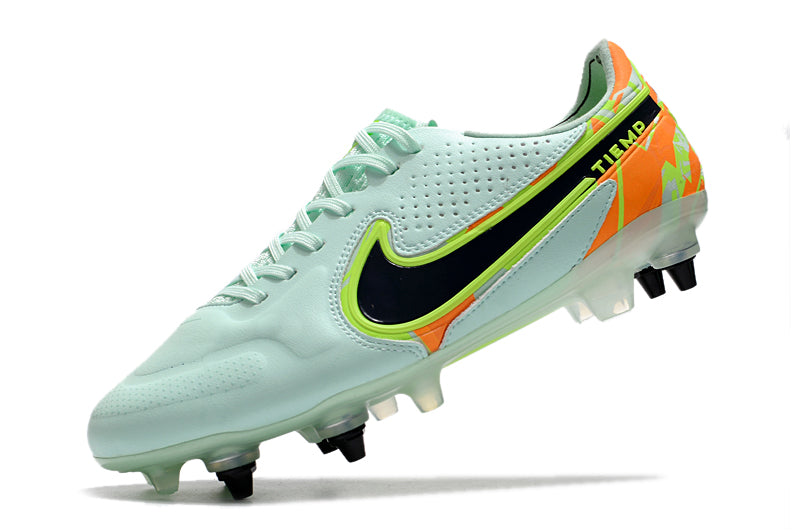 Tiempo Legend IX Elite SG-Pro - Cuero blanco, Naranja