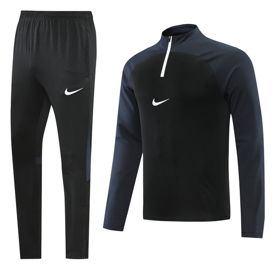 Triple Black Plain Unisex Full-Set Tracksuit (DRI-FIT ADV)