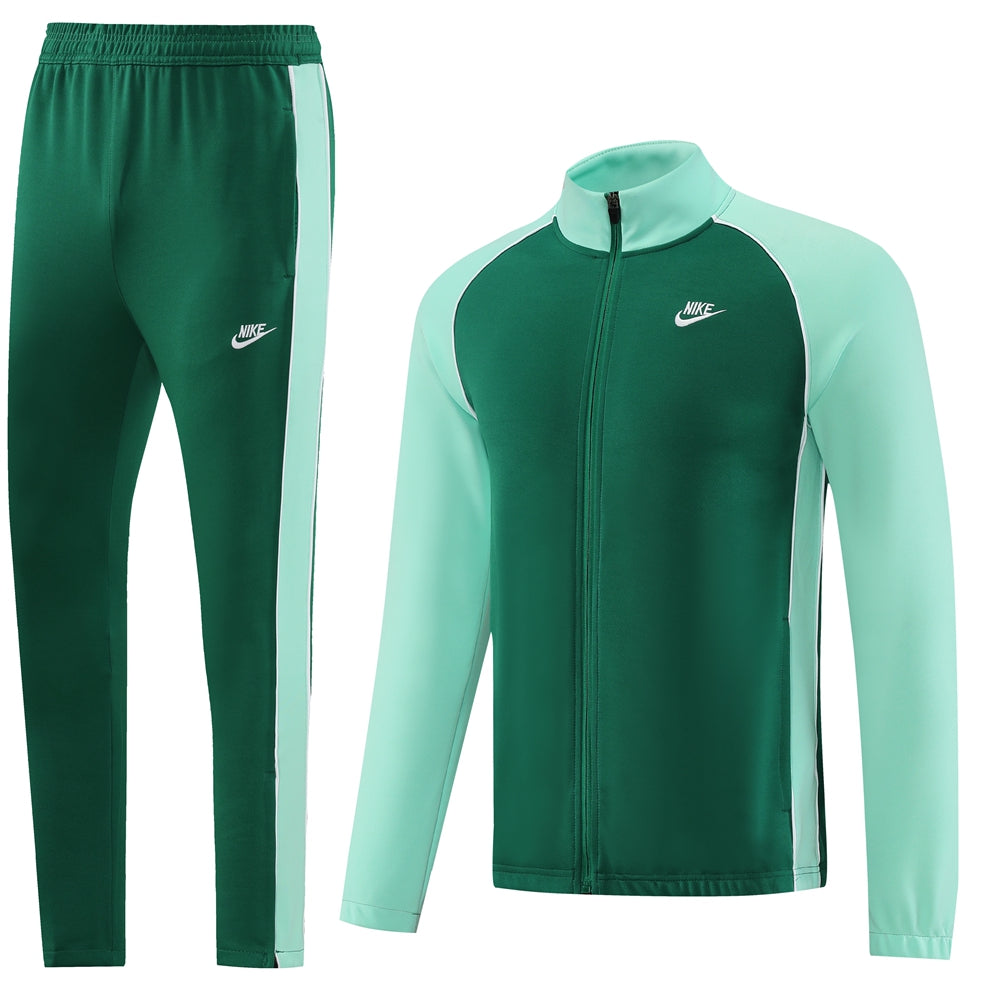 Mint Sleeves w/ [Solid] Green Body Unisex Full-Set Tracksuit (DRI-FIT ADV)