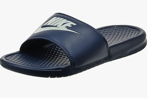 Purple Nike (Blue Logo Branded) - Studded Cushion Slides