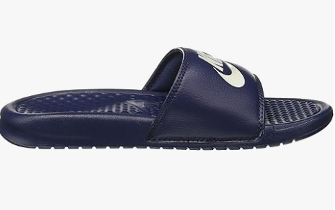 Purple Nike (Blue Logo Branded) - Studded Cushion Slides