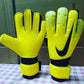 Nike Yellow Leather-Retro Breathable High Performance Pro-Level GK Gloves (Wrist)