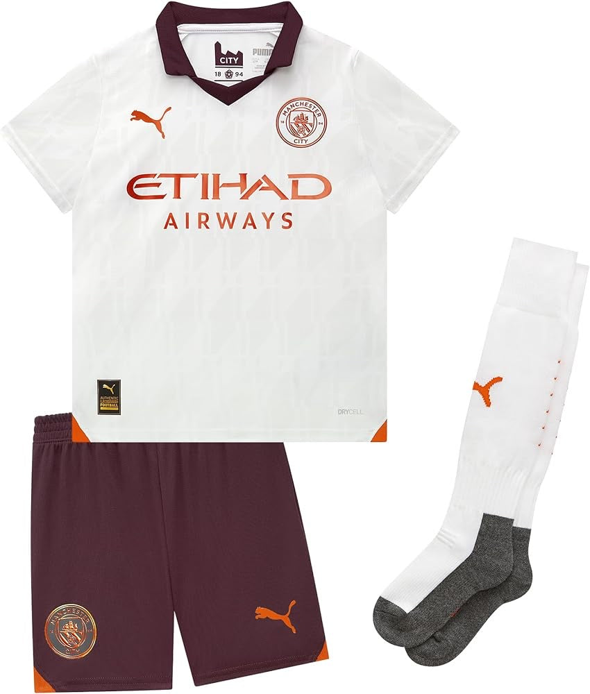 Manchester City FC Kids 23-24 [Away Kit] (Comes with Shirt + Shorts)